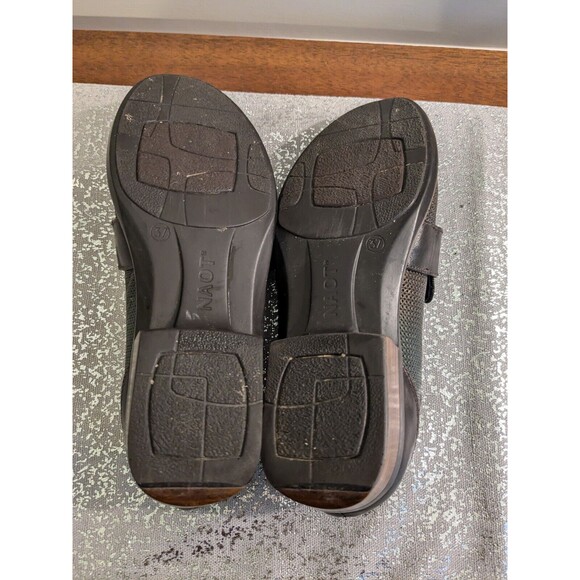 Naot Wind Shoes Womens 37 (6-6.5) Rattlesnake Loafers Brown Iridescent Leather - Picture 11 of 11